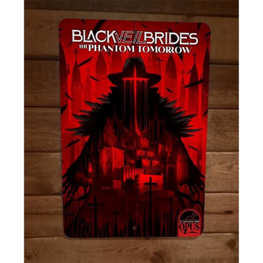 Black Veil Brides The Phantom Tomorrow 8x12 Metal Wall Sign